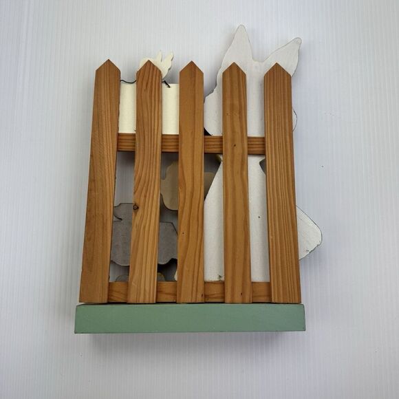 Vintage Easter Sign Standing Decorative Bunny Tea Party 3D - Picture 4 of 9